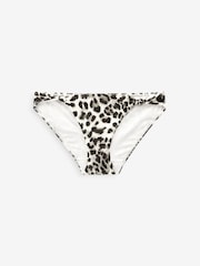 Grey Leopard Knotted High Leg Bikini Bottom - Image 5 of 5