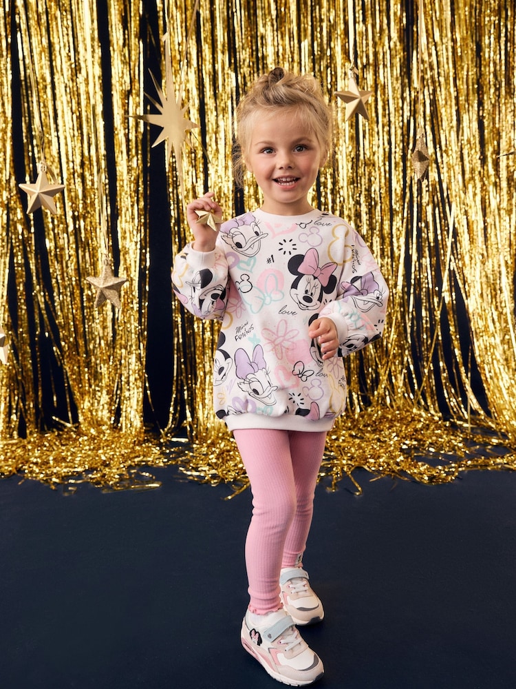 Pink Mickey and Friends Sweatshirt and Leggings Set (3mths-7yrs) - Image 2 of 10