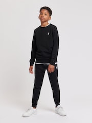 U.S. Polo Assn. Black Double Horsemen Boys Sweatshirt - Image 2 of 4
