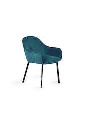 Julian Bowen Set of 2 Blue Lima Dining Chairs - Image 3 of 6
