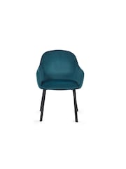 Julian Bowen Set of 2 Blue Lima Dining Chairs - Image 4 of 6