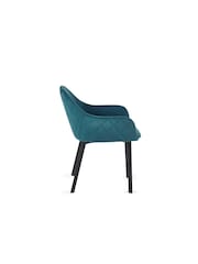 Julian Bowen Set of 2 Blue Lima Dining Chairs - Image 5 of 6