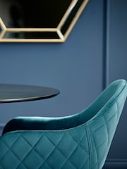 Julian Bowen Set of 2 Blue Lima Dining Chairs - Image 6 of 6