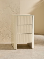 MADE.COM Ecru White Eleni Bedside - Image 2 of 4