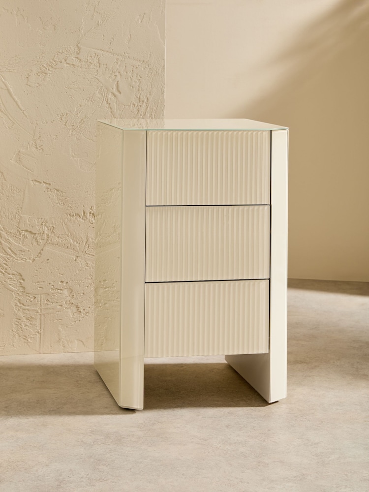 MADE.COM Ecru White Eleni Bedside - Image 2 of 4