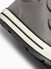 Converse Grey Chuck Taylor Leather Infant Berkshire Boots - Image 8 of 8