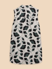 White Stuff Black Sleeveless Evelyn 100% Linen Tunic - Image 6 of 7