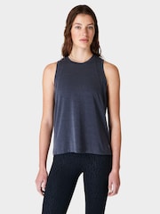 Sweaty Betty Navy Blue Soft Flow Studio Tank - Image 1 of 7