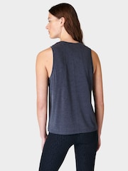 Sweaty Betty Navy Blue Soft Flow Studio Tank - Image 2 of 7