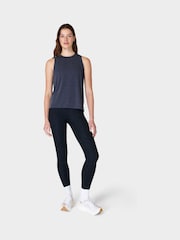 Sweaty Betty Navy Blue Soft Flow Studio Tank - Image 3 of 7