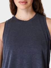 Sweaty Betty Navy Blue Soft Flow Studio Tank - Image 5 of 7