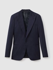 Reiss Bright Blue Destiny Wool Single Breasted Blazer - Image 2 of 7