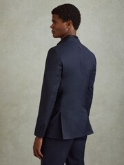 Reiss Bright Blue Destiny Wool Single Breasted Blazer - Image 5 of 7