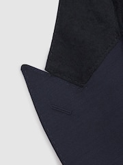 Reiss Bright Blue Destiny Wool Single Breasted Blazer - Image 6 of 7