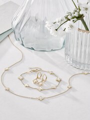 Beaverbrooks 9ct Gold Mother of Pearl Clover Bracelet - Image 2 of 6