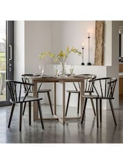 Gallery Home Dark Wood Neston Round Dining Table - Image 1 of 5