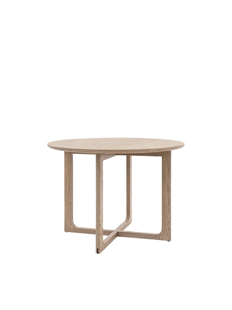 Gallery Home Dark Wood Neston Round Dining Table - Image 5 of 5