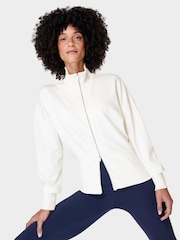 Sweaty Betty Lily White After Class Zip Up Top - Image 2 of 8