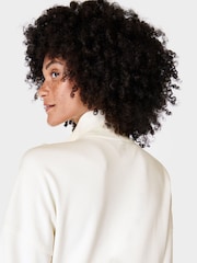 Sweaty Betty Lily White After Class Zip Up Top - Image 6 of 8