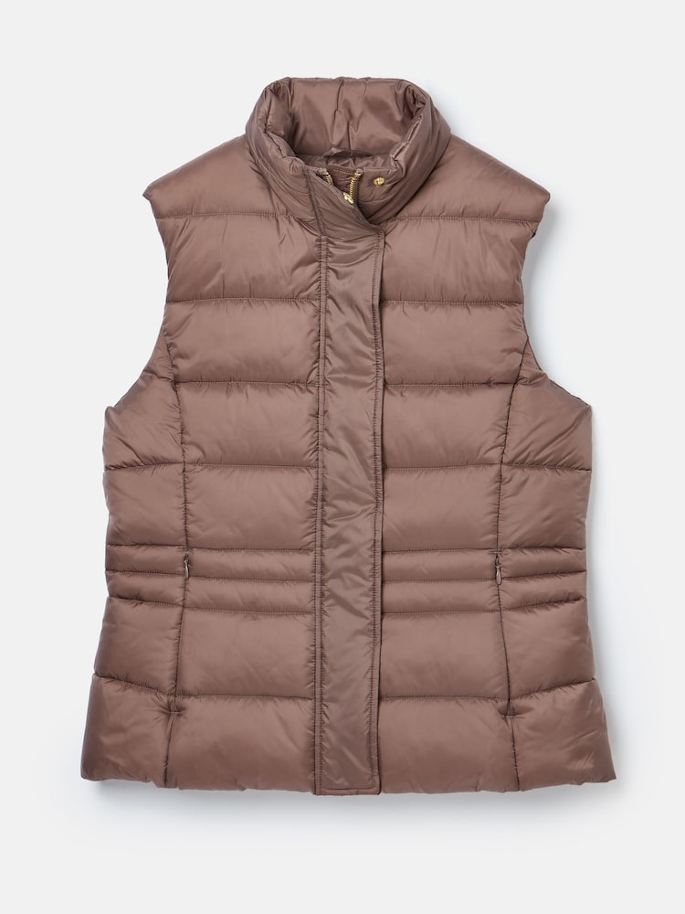Joules Taupe Showerproof Padded Gilet - Image 1 of 4 Joules Taupe Showerproof Padded Gilet - Image 1 of 4