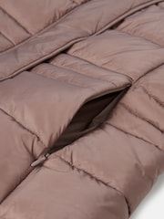 Joules Taupe Showerproof Padded Gilet - Image 3 of 4