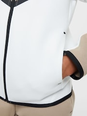 БежевыйБелый - Толстовка с капюшоном Nike BeigeWhite Tech Fleece Zip Up - Изображение 6 из 8