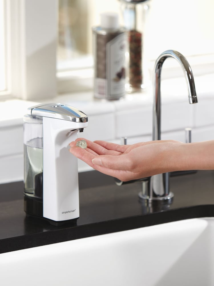 simplehuman White Sensor Soap Pump 237ml - Image 1 of 5