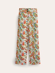 Boden Cream Westbourne Linen Trousers - Image 5 of 5
