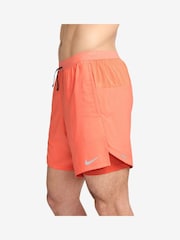 Nike Mango/Black Dri-FIT Stride 7 Inch 2-In-1 Running Shorts - Image 3 of 4