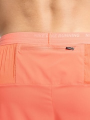 Nike Mango/Black Dri-FIT Stride 7 Inch 2-In-1 Running Shorts - Image 4 of 4
