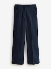 Navy Premium Cord Wide Leg Trousers - Image 5 of 7
