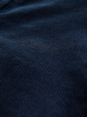 Navy Premium Cord Wide Leg Trousers - Image 6 of 7