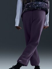 Nike Purple Logo Fleece Joggers - Image 3 of 3
