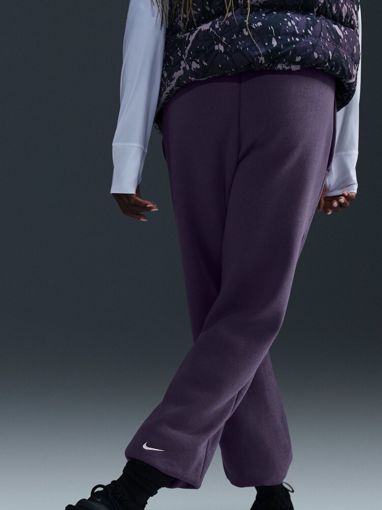 Nike Purple Logo Fleece Joggers - Image 3 of 3
