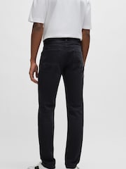 BOSS Black Wash Regular Fit Taper Comfort Stretch Denim Jeans - Image 2 of 4