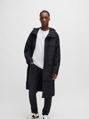 BOSS Black Wash Regular Fit Taper Comfort Stretch Denim Jeans - Image 3 of 4