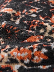 Black Sleeveless Pattern Graphic Knitted Waistcoat - Image 7 of 8