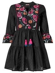 Joe Browns Black Paisley Flare Sleeve Tunic - Image 5 of 5