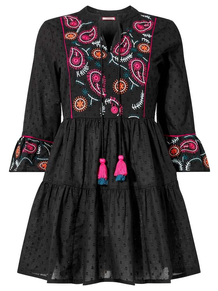 Joe Browns Black Paisley Flare Sleeve Tunic - Image 5 of 5 Joe Browns Black Paisley Flare Sleeve Tunic - Image 5 of 5