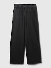 Gap Black High Waisted Wide Leg Utility Easy Jeans - Image 6 of 7