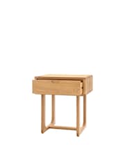 Gallery Home Natural Neston 1 Drawer Bedside Table - Image 6 of 7