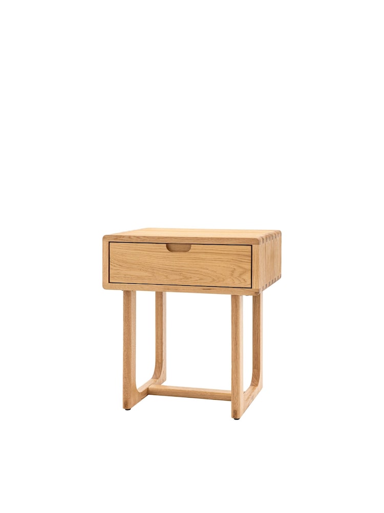 Gallery Home Natural Neston 1 Drawer Bedside Table - Image 6 of 6 Gallery Home Natural Neston 1 Drawer Bedside Table - Image 6 of 6