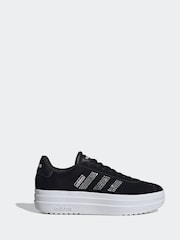 adidas Black/Pink VL Court Bold Trainers - Image 1 of 8