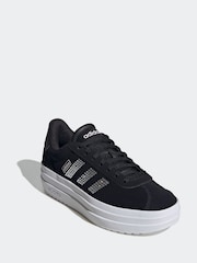 adidas Black/Pink VL Court Bold Trainers - Image 3 of 8
