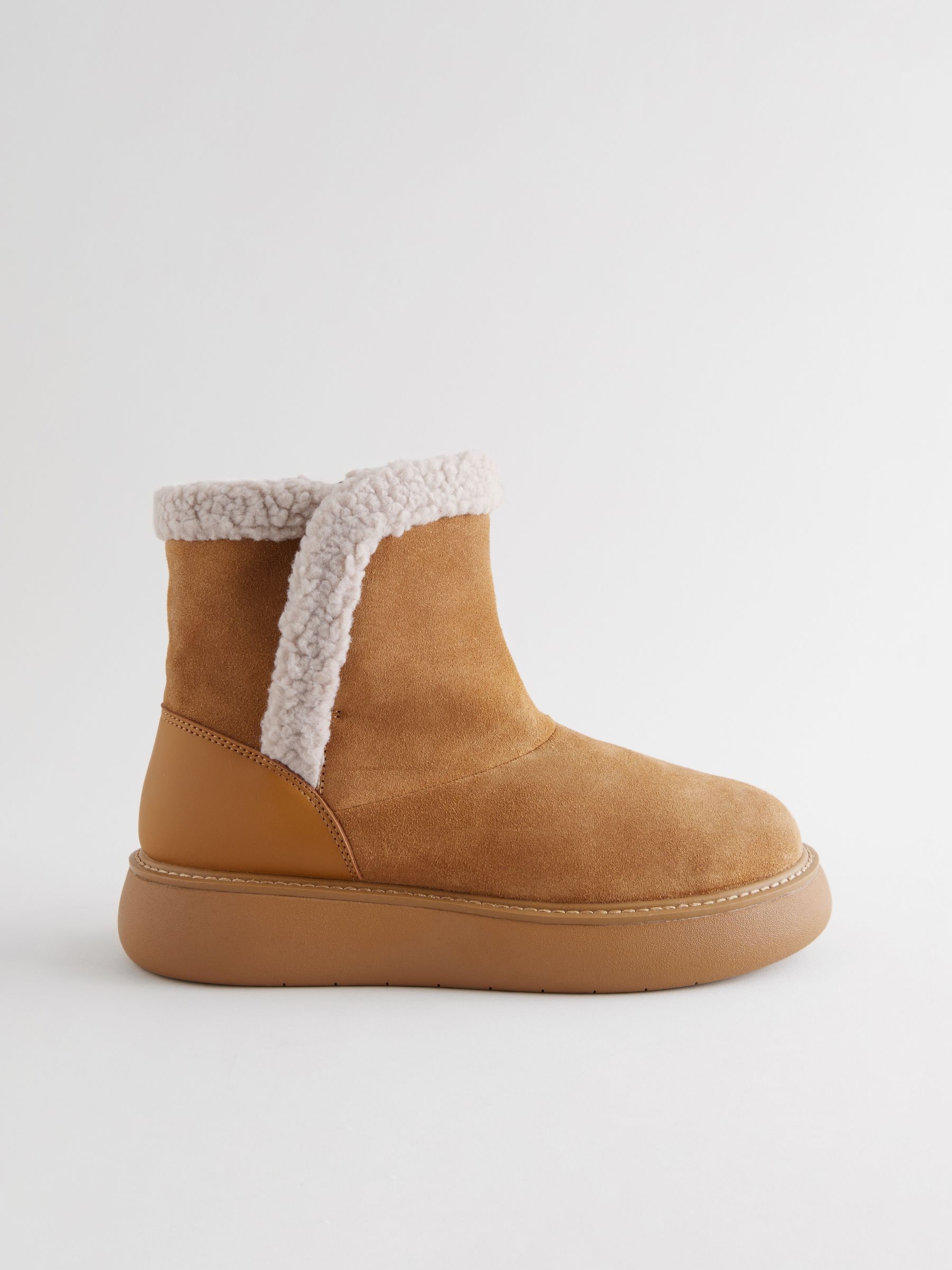 Fur lined ankle boots discount