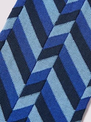 Duchamp Blue Mens Herringbone Socks 2 Pack - Image 3 of 3