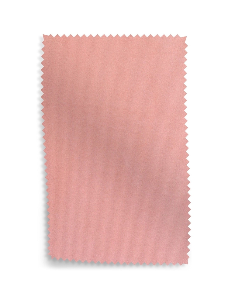 Cath Kidston Blush Pink Rich Velvet Upholstery Swatch - Image 1 of 1