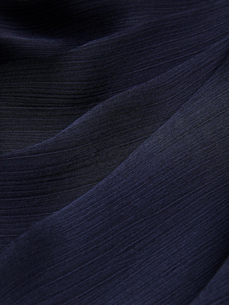 Ted Baker Blue Misrina Draped Neck Woven Top - Image 6 of 6