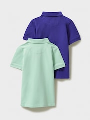 zelena - Crew Clothing 100% bombažna polo majica 2 komplet - Slika 2 iz 3