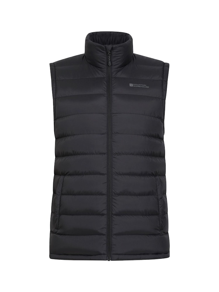 Mountain Warehouse Black Seasons II Mens Water Resistant Padded Gilet - Image 2 of 6